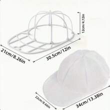 1 Set 2-In-1 Baseball Cap Laundry Bag & Hat Storage Rack, Shape-Preserving Hat Washing Protective Cover, Multi-Functional Hat Stand, Suitable For Home Laundry Room, Closet Storage & Travel, Household Storage Gift, Perfect For New Year And Graduation Season - Multicolor - View 6
