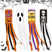 Accessoire d'Halloween Décoration de jardin extérieur Manche à air Drapeau Décoration d'Halloween Girouette Drapeau Décoration de fête de vacances Accessoire - Multicolore - Voir 9