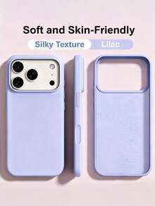 New Luxury Shockproof Soft Beige Phone Case Compatible With Iphone 17 16 15 Pro 14 Plus 13 12 11 17 Pro Max Air XR XS Maz X/XS 7/8 Plus 7/8 Drop-Proof Anti-Slip Silky Design Skin-Friendly Material - Lilac Purple - View 9