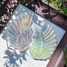 1pc Natural Moonstone Wing, Ideal For Home Decor And Unique Gift, Perfect For Collectors, Desk Ornament, Sparkling Surprise, And Great Gift For Valentine's Day And Holidays - Multicolor - View 3