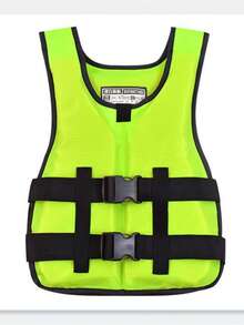 2 Pieces – 1 Adult Life Jacket, High Buoyancy, Adjustable Shoulder Straps, Breathable And Quick-Drying, Outer Layer Made Of Chloroprene Rubber. Suitable For Swimming, Diving, Motorboats, And Fishing. A Must-Have For The Beach. - Black - View 5