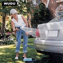 Green Flexible Stretch Hose With 7-In-1 Adjustable Nozzles, 7.5-60M (25-200Ft) Extendable Water Pipe - Suitable For Car Washing, Lawn Care, Plant Watering, And Pet Bathing, All-Season Use, Includes Connector, Material: Water Pipe - Blue - View 8