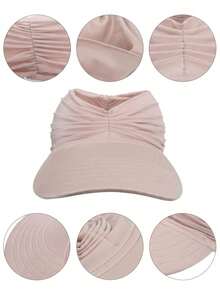 Women's UPF 50+ UV Protection Sun Hat, Lightweight Foldable Ponytail Sports Sun Hat - Multicolor - View 6
