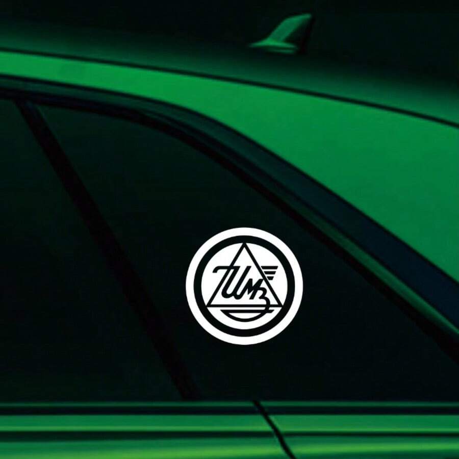 1pc Ural Vintage Round Logo Car Sticker, Vinyl Waterproof & Sun-Resistant, Suitable For Car Windows, Car Rear, Motorcycle, Personalized Motorcycle Modification Scratch Cover Sticker - Ural - View 1