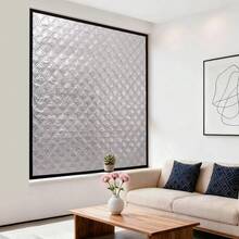 1pc Thermal Insulated Curtain, Winter Windproof & Heat-Insulating Curtain, Cold-Proof, Warm, Blackout, Sun-Shading, Sound-Insulating Curtain - Silver - View 7