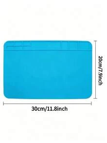 Upgraded High Temperature Resistant Workstation Component Pad, Anti-Slip, Anti-Static, Maintenance Insulation Pad. Thick Material With Excellent Heat Insulation Properties. Computer Phone Repair Heat Insulation Pad, Silicone High Temperature Resistant Desk Mat, Hot Air Gun Soldering Station Pad - Multicolor - View 7