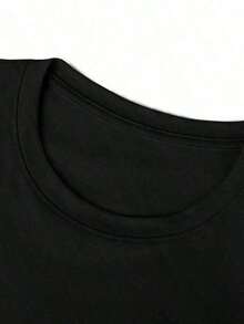 Retro, Vintage, Streetwear, Edgy, Aesthetic, Cat Lovers, 100% Cotton, Oversized, Soft Breathable, Casual Crewneck, Short Sleeve Top, Summer Vibes - 黑色 - 查看 3