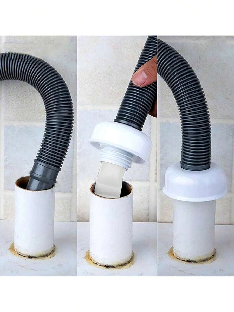 3pcs Silicone Drain Pipe Deodorizing Sealing Ring Set