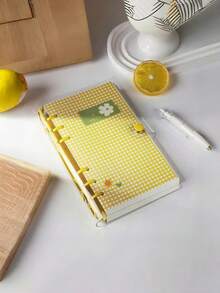 A6 Grid PVC Transparent Loose-Leaf Notebook, Waterproof Soft PP Cover With Removable Inner Pages, 60 Pages Lined/Blank/Grid Options, No Sharp Edges, Large Capacity Portable Planner Diary, Classroom Notes Scrapbook For Middle And High School Students, Cute Cartoon Student Back To School Stationery Holiday Gift - A - View 13