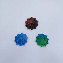 3D Printed Star Polygon Toy, Random Color Style. Features 3D Foldable Finger Relief Device With Visual And Auditory Soothing Effects, Suitable For Desk Decor, Christmas, Birthday, Holiday, Mother's Day Gift And More. Soft Toy With Dual Functionality And Finger Play Experience (All Styles Use Random Color Matching). - Multicolor - View 12