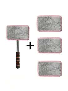 1/3/4PCS Retractable Windshield Cleaning Tool, Telescopic Car Window Cleaner With Washable Microfiber Pads, Interior Glass Cleaning Brush, Streak-Free Auto Windshield Cleaner For Cars, SUVs, Trucks & RVs, Car Cleaning Accessories - Multicolor - View 15