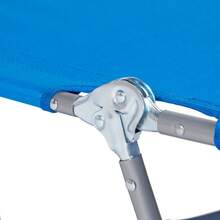 Foldable Sun Lounger With Reading Hole - Blue - T0001-01-9351 - View 3