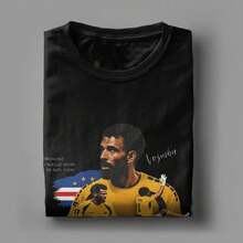 Cabo Verde Vozinha Vintage-T-Shirt für Herren, Kurzarm-T-Shirt, Rundhalsausschnitt, 100 % Baumwolle, bedruckte Kleidung - Farbe 14 - Übersicht 5