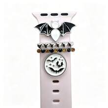 1 set decorazione Ognissanti con pipistrelli in diamante, cinturino decorativo per smartwatch con motivo a pipistrelli, adatto per cinturini di misura 38mm 40mm 41mm 42mm 44mm 45mm, confezione regalo speciale Ognissanti (escluso cinturino dell orologio) - Tagli Unica - Visualizzare 15