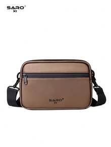 Men's Fashion Casual Crossbody Bag, Large Capacity, Youth Gift, Street Style, Horizontal Design, New Arrival - Bronze - View 6