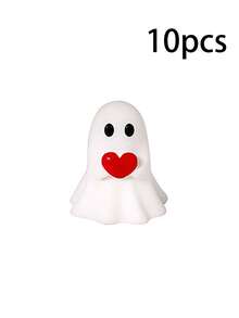 10pcs Halloween Ghost Decorations, Cute Ghost Ornaments Suitable For, Creative Fashion Decor To Enhance Holiday Atmosphere,Halloween Decorationroom Decor,Squishy,Wedding,Dorm Essential,Fall Decor,Fan,Back To School,Kitchen Essentials,Decor,Closet - Multicolor - View 10