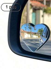 2pcs Rearview Mirror Blind Spot Mirror, Adjustable Vision, Heart, Fan, Round Shapes, Car Decorative Mirror - Multicolor - View 11