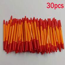 30 buah Pulpen Ballpoint Oranye Original Ujung Halus, Tinta Tahan Lama, Cepat Kering, Mudah Dicetak dan Diwarnai, Tutup Dapat Dilepas, Ujung Sedang, Halus, Hari Pertama Sekolah - MultiWarna - View 8