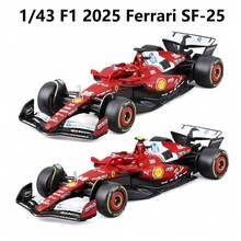 Burago – Ferrari SF-25 #16 Charles Leclerc F1 2025 1:43 合金模型車,附官方塗裝 - 彩色 - 查看 2