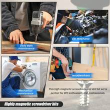 9pcs Impact-Resistant Non-Slip Screwdriver Bit Set, High Impact Resistance Anti-Breakage, Textured Non-Slip Design Ensures Firm Grip, Wear-Resistant And Durable, Suitable For Home Repair, Electronic Products And Furniture Assembly - Multiple Styles - View 4