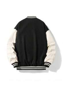 EVRINFINITE Jaket Lengan Panjang Pria Kasual Musim Semi/Gugur untuk Olahraga, Perjalanan Sehari-hari - Hitam - View 5