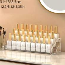 1pc Multifunctional Acrylic Storage Rack, Suitable For Nail Polish, Cosmetics, Fashion Glasses And Essential Oils - Easy Installation, Polished Surface Durable Display Stand, Perfume Organizer - Clear - View 16