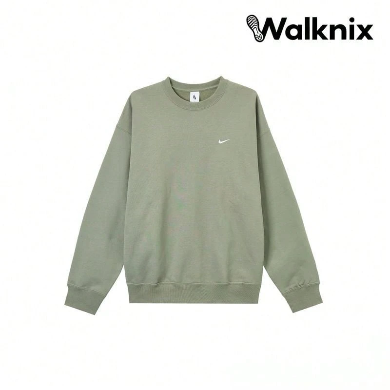 Nike Solo Swoosh Fleece Crewneck 'Army' Green Tops Men - 彩色 - 查看 1