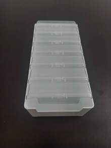 24 piezas/20 piezas/14 piezas/12 piezas/1 pieza Cajas de almacenamiento mini de plástico, cajas transparentes, cajas de joyería portátiles, cajas organizadoras con tapa abatible, adecuadas para el almacenamiento de artículos mini, almacenamiento de joyería portátil - transparente - Ver 15