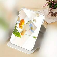 1pc Portable Folding Makeup Mirror, Adjustable Mini Desktop Mirror, Classic Handheld Mirror, Pocket Mirror, Travel Portable Mirror, Birthday Gift For Female Friends, Holiday Gift, Christmas Gift, Back To School Essential, Suitable For Travel And Dorm Use - Vanity Mirror - View 6