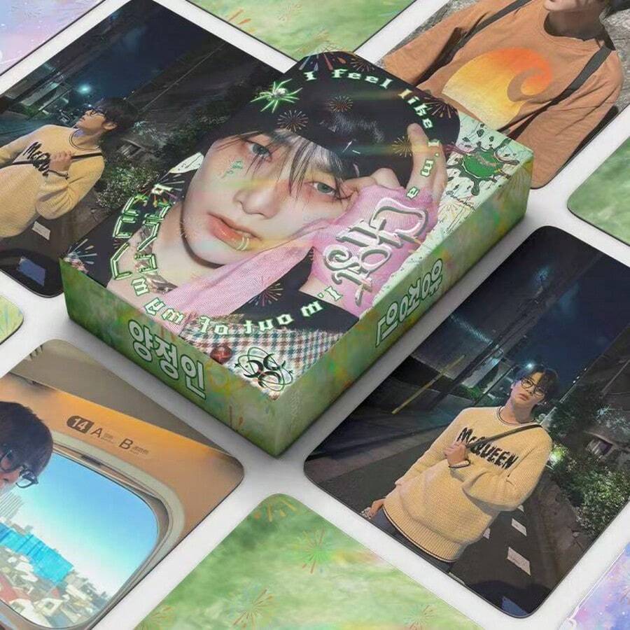 55pcs Photocard K-Pop LOMO, Kartu Koleksi untuk Album Kartu, Dompet, Ransel, Pajangan Dekoratif, Hiasan Meja, Hadiah untuk Teman, Pembatas Buku, Set Kartu Koleksi, Hadiah Hari Valentine, Merchandise Penggemar, Set Kartu Ucapan Baru - MultiWarna - View 1