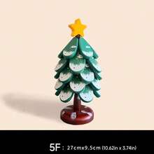 Alas Tahan Panas Pohon Natal, 1 buah Dekorasi Meja Rumah, Alas Panci Anti Panas, Tatakan Gelas & Mangkuk Kayu Solid, Gaya Minimalis Modern - View 11