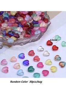 12mm 30pcs Big Heart