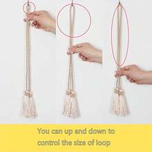 Curtain Tiebacks With Tassel, Modern Rope Window Curtain Ties Backs For Draperies, Outdoor Elegant Decorative Curtain Holdbacks - Beige - View 6