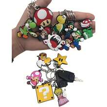 SUPER MARIO BROS. 12pcs Cartoon PVC Keychain Keychain, Used For Birthday Party Gifts And Back To School Gifts - Multicolor - View 3