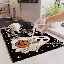 1 pieza Patrón de fantasma lindo de Halloween, protector de estufa plano 2D y alfombrilla de goma antideslizante resistente al calor para estufa, adecuada para estufa de inducción, estufa de vidrio y alfombrilla multifunción antiarañazos, también se puede usar como horno, lavadora, secadora y decoración de cocina, la mejor opción. - Multicolor - Ver 6