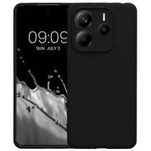 適用於 Redmi Note 14 5G / Note 14 Pro 5G / Poco X7 / Note 14 Pro+ Plus 手機殼，附相機保護，超薄防震彈性黑色霧面軟矽膠保護套 - 黑色 - 查看 10