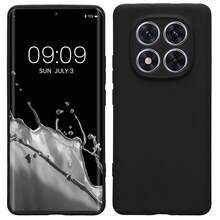 適用於 Redmi Note 14 5G / Note 14 Pro 5G / Poco X7 / Note 14 Pro+ Plus 手機殼，附相機保護，超薄防震彈性黑色霧面軟矽膠保護套 - 黑色 - 查看 1