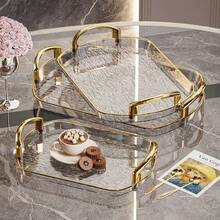 1. PET Serves Fruit Platter, 3 Piecesoval Tray, Suitable For Family Holiday Parties, Casual Outdoor Kitchen, Fruit And Snack Cake Platter, Restaurant Table - Grey - View 6