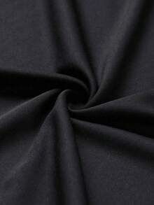 Men Plus Size Swim Rashguards - Black - View 6