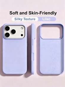 Nuova custodia per telefono di lusso antiurto morbida beige compatibile con iPhone 17 16 15 Pro 14 Plus 13 12 11 17 Pro Max Air XR XS Maz X/XS 7/8 Plus 7/8 antiurto antiscivolo design setoso materiale delicato sulla pelle - Lilla Viola - Visualizzare 9