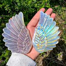 1pc Natural Moonstone Wing, Ideal For Home Decor And Unique Gift, Perfect For Collectors, Desk Ornament, Sparkling Surprise, And Great Gift For Valentine's Day And Holidays - Multicolor - View 11