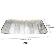 Universal Car Front Windshield Sun Shade - Heat Insulation UV Protection Suction Cup Sunshade, Summer Window Light Block Cover - A - View 13