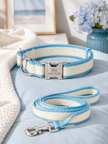 Collar personalizado para mascotas, tarjeta de identificación con nombre y número de teléfono grabados, viene con un collar de perro de nailon con cordón, collar de , adecuado para perros y gatos de tamaño pequeño y mediano, perfecto para que los dueños de mascotas personalicen regalos de cumpleaños - Multicolor - Ver 19