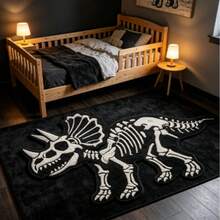 1pc Dinosaur Fossil Decorative Rug, Thickened Carpet, Thick Rug, Plush Carpet, Thickened Rug, Decorative Rug, Bedroom Decor, Small Rug, Carpet, Home Decor - Multicolor - View 4