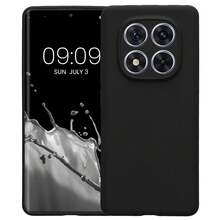 適用於 Redmi Note 14 5G / Note 14 Pro 5G / Poco X7 / Note 14 Pro+ Plus 手機殼，附相機保護，超薄防震彈性黑色霧面軟矽膠保護套 - 黑色 - 查看 5