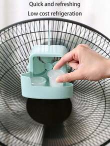 1 Set (Rosa/Azul) Caja de Hielo para Ventilador Portátil - Incluye 4 Bandejas de Hielo, Enfría sin Electricidad, Adecuado para Ventiladores de Suelo y Ventiladores de Escritorio. Este Set Mejora el Efecto de Enfriamiento en Verano al Agregar Cubitos de Hielo al Ventilador, Proporcionando un Enfriamiento Rápido sin Electricidad. Un Imprescindible para el Hogar/Oficina, Decoración del Hogar y Uso Diario. - Multicolor - Ver 8