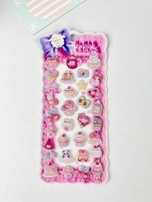 Multi-Color 3D Embossed Epoxy Resin Stickers, Cute Animal 3D Phone Decorative Stickers, High-Quality Crystal Stickers, Refrigerator Stickers, Notebook Decorative Stickers, Children's Painting Stickers, Waterproof Decorative Stickers - Multicolor - View 12
