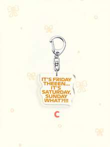 1pc/7pcs Cute F1 Racing Meme Acrylic Keychains, Funny Racer Quote Bag Charms, Oscar Piastri Driver Cartoon Pendant, Racing Enthusiast Key Accessories, Perfect Gift For Parents, Graduates, Teachers, Back To School Season - Multicolor - View 13