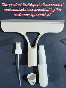 3合1玻璃刮水器,整合刮刀與噴霧瓶,多功能手動玻璃刮水器,可噴水、清潔與刮除玻璃,適用於窗戶、汽車擋風玻璃、鏡子、浴室等,配件齊全,完整清潔工具。1件多功能玻璃清潔刷,內置噴霧瓶與玻璃清潔劑,不留痕跡窗戶清潔工具,家用清潔工具,3合1刮水器,耐用窗戶刮水器,窗戶清潔工具組。 - 款A - 查看 5