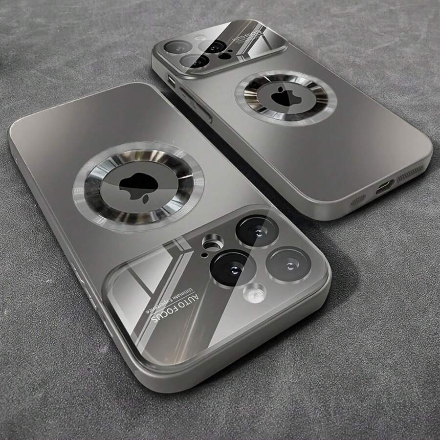 [24h Shipping From DE/FR/ES] Gradient Metallic Texture Magnetic Phone Case, Various Colors Available, Full Lens Protection, Anti-Drop Protective Case, Waterproof And Fingerprint Resistant Glossy Hard Case, Simple And Elegant Business Style, Unisex Case, Suitable For Apple 17/16/15/14/13/12/11/X/Xs/Pro/Plus/Max, S21/S22/S23/S24/S25/S26, , .